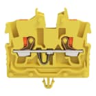 WAGO - 2-Leiter-Mini-Durchgangsklemme,mit Drücker,1 mm²,gelb