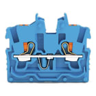 WAGO - 2-Leiter-Mini-Durchgangsklemme,mit Drücker,1 mm²,blau