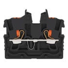 WAGO - 2-Leiter-Mini-Durchgangsklemme,mit Drücker,1 mm²,schwarz