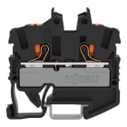 WAGO - 2-Leiter-Mini-Durchgangsklemme,mit Drücker,2,5 mm²,schwarz