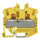 WAGO - 2-Leiter-Mini-Durchgangsklemme,mit Drücker,2,5 mm²,gelb