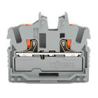 WAGO - 2-Leiter-Mini-Durchgangsklemme,mit Drücker,2,5 mm²,grau