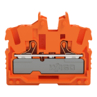 WAGO - 2-Leiter-Mini-Durchgangsklemme,mit Drücker,2,5 mm²,orange