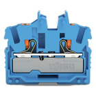 WAGO - 2-Leiter-Mini-Durchgangsklemme,mit Drücker,2,5 mm²,blau