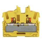 WAGO - 2-Leiter-Mini-Durchgangsklemme,mit Drücker,2,5 mm²,gelb