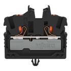WAGO - 2-Leiter-Mini-Durchgangsklemme,mit Drücker,2,5 mm²,schwarz