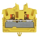 WAGO - 2-Leiter-Mini-Durchgangsklemme,mit Drücker,2,5 mm²,gelb