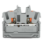 WAGO - 2-Leiter-Mini-Durchgangsklemme,mit Drücker,2,5 mm²,grau