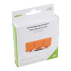 WAGO - Befestigungsadapter,für ein- und zweireihige Klemmen,Serie 2273,orange