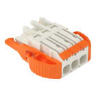 WAGO - 1-Leiter-Federleiste,Hebel,Push-in CAGE CLAMP®,lichtgrau
