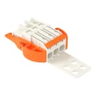 WAGO - 1-Leiter-Federleiste,Hebel,Push-in CAGE CLAMP®,lichtgrau