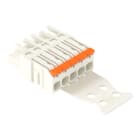 WAGO - 1-Leiter-Federleiste,Hebel,Push-in CAGE CLAMP®,lichtgrau