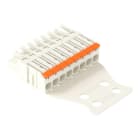 WAGO - 1-Leiter-Federleiste,Hebel,Push-in CAGE CLAMP®,lichtgrau