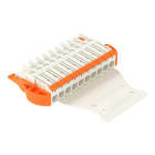 WAGO - 1-Leiter-Federleiste,Hebel,Push-in CAGE CLAMP®,lichtgrau