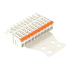 WAGO - 1-Leiter-Federleiste,Hebel,Push-in CAGE CLAMP®,lichtgrau