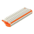 WAGO - 1-Leiter-Federleiste,Hebel,Push-in CAGE CLAMP®,lichtgrau