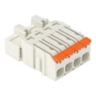 WAGO - 1-Leiter-Stiftleiste,Hebel,Push-in CAGE CLAMP®,lichtgrau