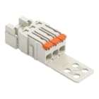 WAGO - 1-Leiter-Stiftleiste,Hebel,Push-in CAGE CLAMP®,lichtgrau