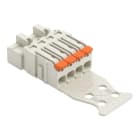 WAGO - 1-Leiter-Stiftleiste,Hebel,Push-in CAGE CLAMP®,lichtgrau