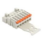 WAGO - 1-Leiter-Stiftleiste,Hebel,Push-in CAGE CLAMP®,lichtgrau