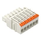 WAGO - 1-Leiter-Federleiste,Hebel,Push-in CAGE CLAMP®,lichtgrau