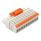 WAGO - 1-Leiter-Federleiste,Hebel,Push-in CAGE CLAMP®,lichtgrau