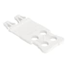 WAGO - Zugentlastungsplatte,15,2 mm breit,1-teilig,weiß