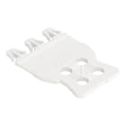 WAGO - Zugentlastungsplatte,22,6 mm breit,1-teilig,weiß
