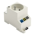 WAGO - Schaltschrank-Steckdose,zur Tragschienen- und Schraubmontage,f. Stecker Typ E, C