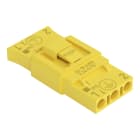 WAGO - Leuchtensteckverbinder, 3-polig, 0,75 mm², gelb