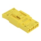 WAGO - Leuchtensteckverbinder, 3-polig, 0,75 mm², gelb