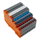 WAGO - Signalanschlussblock, 16 S, 1,00 mm², mehrfarbig