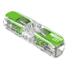 WAGO - Durchgangsverbinder mit Hebeln,für alle Leiterarten,max. 4 mm²,transparent