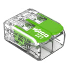 WAGO - Verbindungsklemme mit Hebeln,für alle Leiterarten,max. 6 mm²,transparent