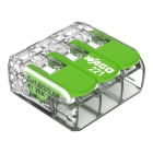 WAGO - Verbindungsklemme mit Hebeln,für alle Leiterarten,max. 6 mm²,transparent