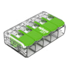 WAGO - Verbindungsklemme mit Hebeln,für alle Leiterarten,max. 6 mm²,transparent