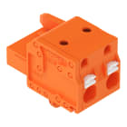 WAGO - 1-Leiter-Federleiste, Drücker, Push-in CAGE CLAMP®, orange