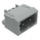 WAGO - THT-Stiftleiste, Lötstift 1, 0x1, 0mm, abgewinkelt, grau
