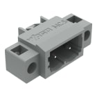 WAGO - THT-Stiftleiste, Lötstift 1, 0x1, 0mm, abgewinkelt, grau