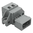 WAGO - 1-Leiter-Stiftleiste, CAGE CLAMP®, 2,5mm², grau