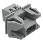 WAGO - 1-Leiter-Stiftleiste, CAGE CLAMP®, 2,5mm², grau