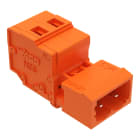 WAGO - 1-Leiter-Stiftleiste, CAGE CLAMP®, 2,5mm², orange