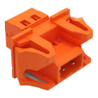 WAGO - 1-Leiter-Stiftleiste, CAGE CLAMP®, 2,5mm², orange