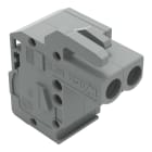 WAGO - 1-Leiter Federleiste, abgewinkelt, CAGE CLAMP®, 2,5mm², grau