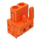 WAGO - THT-Federleiste, gerade, Rastermaß 5, 08mm, orange
