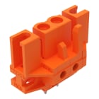WAGO - THT-Federleiste, gerade, Rastermaß 5, 08mm, orange
