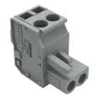 WAGO - 1-Leiter Federleiste, abgewinkelt, CAGE CLAMP®, 2,5mm², grau