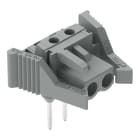 WAGO - Federleiste für Reihenklemmen, Stifte 0,6x1mm, abgewinkelt, grau