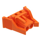 WAGO - THT-Federleiste, abgewinkelt, Rastermaß 5, 08mm, orange