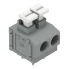 WAGO - Leiterplattenklemme, Drücker, 1,5mm², grau